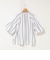 ウォッシャブルドビーストライプブラウス