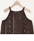 ウォッシャブルクロッシェレースアメスリタンクトップ