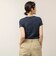 【MAQWEL/マクウェル】ウォッシャブルCOTTON RIB 半袖Tシャツ