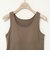 ウォッシャブルカップ付きリブタンクトップ