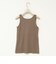 ウォッシャブルカップ付きリブタンクトップ