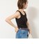 ウォッシャブルカップ付きリブタンクトップ