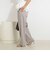ウォッシャブルストライプ愛されセミワイドパンツ