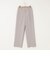 ウォッシャブルストライプ愛されセミワイドパンツ