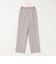 ウォッシャブルストライプ愛されセミワイドパンツ