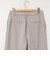 ウォッシャブルストライプ愛されセミワイドパンツ