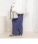ウォッシャブルラップ風ワイドパンツ