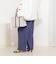 ウォッシャブルラップ風ワイドパンツ