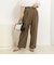 ウォッシャブルラップ風ワイドパンツ