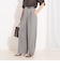 ウォッシャブルラップ風ワイドパンツ