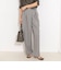 ウォッシャブルラップ風ワイドパンツ