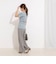 ウォッシャブルラップ風ワイドパンツ