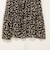 【Import Fabric】ウォッシャブル楊柳リーフ柄ウエストリボンワンピース