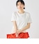 《撥水/汗染み軽減》ショート丈ロゴTシャツ