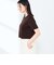 《撥水/汗染み軽減》ショート丈ロゴTシャツ