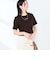 《撥水/汗染み軽減》ショート丈ロゴTシャツ