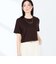 《撥水/汗染み軽減》ショート丈ロゴTシャツ
