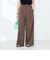 ウォッシャブル強撚ツイルワイドパンツ