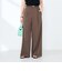 ウォッシャブル強撚ツイルワイドパンツ