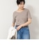 ウォッシャブルアシンメトリー2WAYリブTシャツ