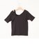 ウォッシャブルアシンメトリー2WAYリブTシャツ