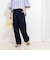《セットアップ対応》ウォッシャブルストレッチツイル愛されセミワイドパンツ
