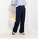 《セットアップ対応》ウォッシャブルストレッチツイル愛されセミワイドパンツ