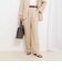 《セットアップ対応》ウォッシャブルストレッチツイル愛されセミワイドパンツ