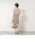 ウォッシャブルポロニットタイトスカートドッキングワンピース