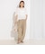【WEB限定】ウォッシャブルストレッチジョーゼットラッフル袖ブラウス