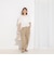 【WEB限定】ウォッシャブルストレッチジョーゼットラッフル袖ブラウス