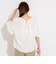 【WEB限定】ウォッシャブルストレッチジョーゼットラッフル袖ブラウス
