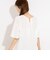 【WEB限定】ウォッシャブルストレッチジョーゼットラッフル袖ブラウス