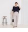 【WEB限定】ウォッシャブルストレッチジョーゼットラッフル袖ブラウス