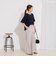 【WEB限定】ウォッシャブルストレッチジョーゼットラッフル袖ブラウス