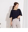 【WEB限定】ウォッシャブルストレッチジョーゼットラッフル袖ブラウス