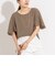 【WEB限定】ウォッシャブルストレッチジョーゼットラッフル袖ブラウス