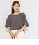 【WEB限定】ウォッシャブルストレッチジョーゼットラッフル袖ブラウス