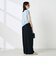 【WEB＆一部店舗限定サイズ】ウォッシャブルソフトタイプライタータックギャザーワイドパンツ