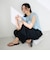 【WEB＆一部店舗限定サイズ】ウォッシャブルソフトタイプライタータックギャザーワイドパンツ