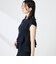 ウォッシャブル麻調ペプラムブラウス