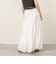 【MAQWEL/マクウェル】ウォッシャブルコツトンレースティアードスカート