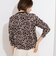 《手洗い可能》レオパードプリントクルーカーディガン