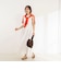 【MARILYN MOON/マリリーンムーン】ledder lace handkerchief skirt dress