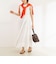【MARILYN MOON/マリリーンムーン】ledder lace handkerchief skirt dress