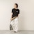 【MAQWEL/マクウェル】ウォッシャブル Maqwel Earth ワイドボディプリントTシャツ