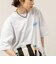 【MAQWEL/マクウェル】ウォッシャブル Maqwel Earth ワイドボディプリントTシャツ