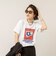 【MAQWEL/マクウェル】ウォッシャブルRADIO Maqwel オープンエンドプリントTシャツ