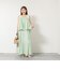 【WALANCE/ワランス】natural dye sheer cotton check gather camisole