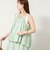 【WALANCE/ワランス】natural dye sheer cotton check gather camisole